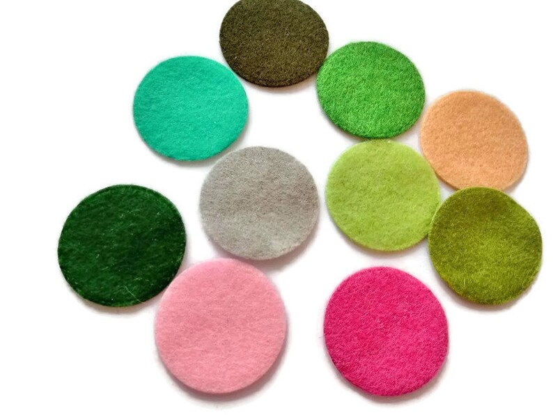 50 Stück Filz Kreise gemischte Farben Filz Verzierung Filz Etsy