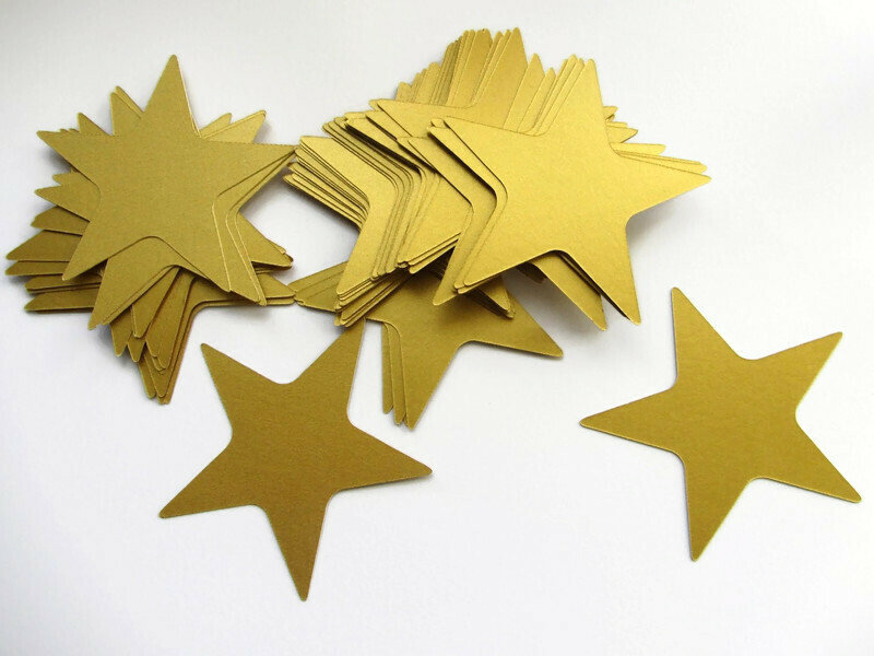 GoldSterne Große Goldene Papiersterne Hochzeitsdekoration Etsy