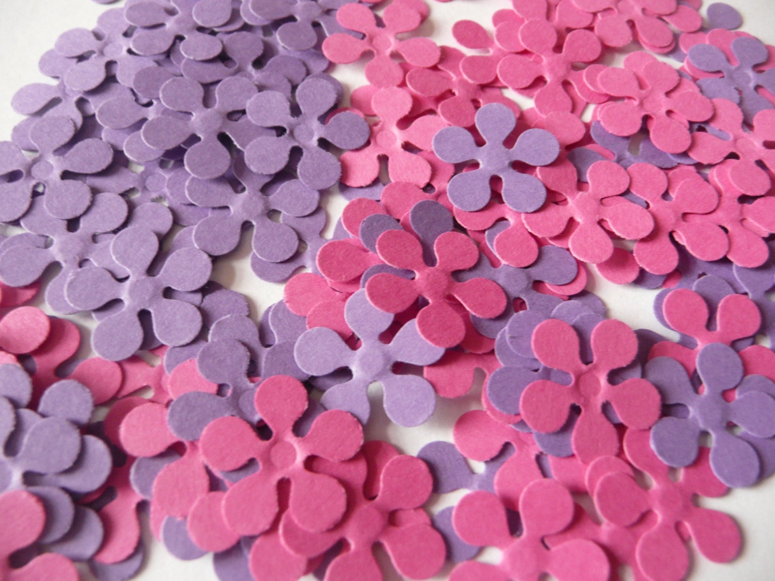 Paper Flowers 200 Die Cut Flowers Die Cuts Paper Flower Etsy