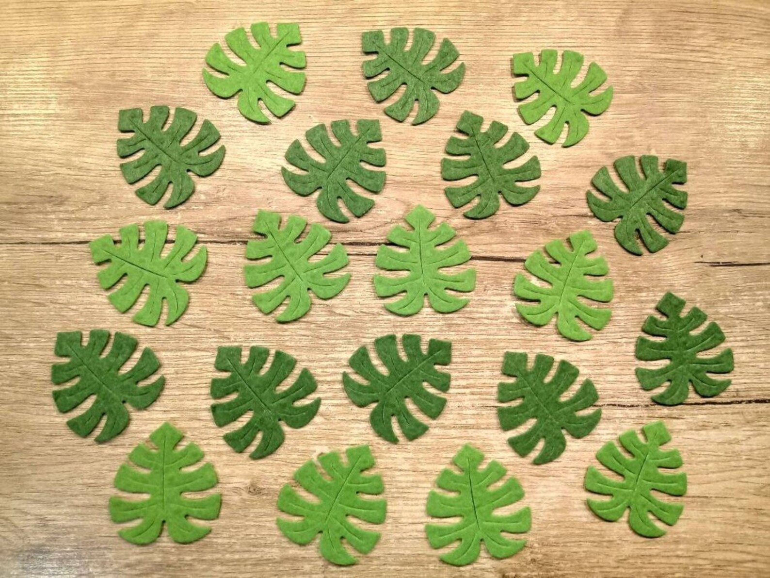 Green Felt Leaves Felt Leaf Decor Felt Embellishment Felt Etsy