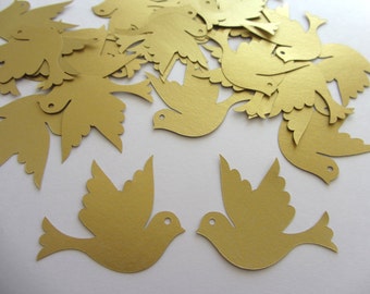 Paper doves 35 die cut doves die cut birds wedding decorations scrapbooking weddings gold doves