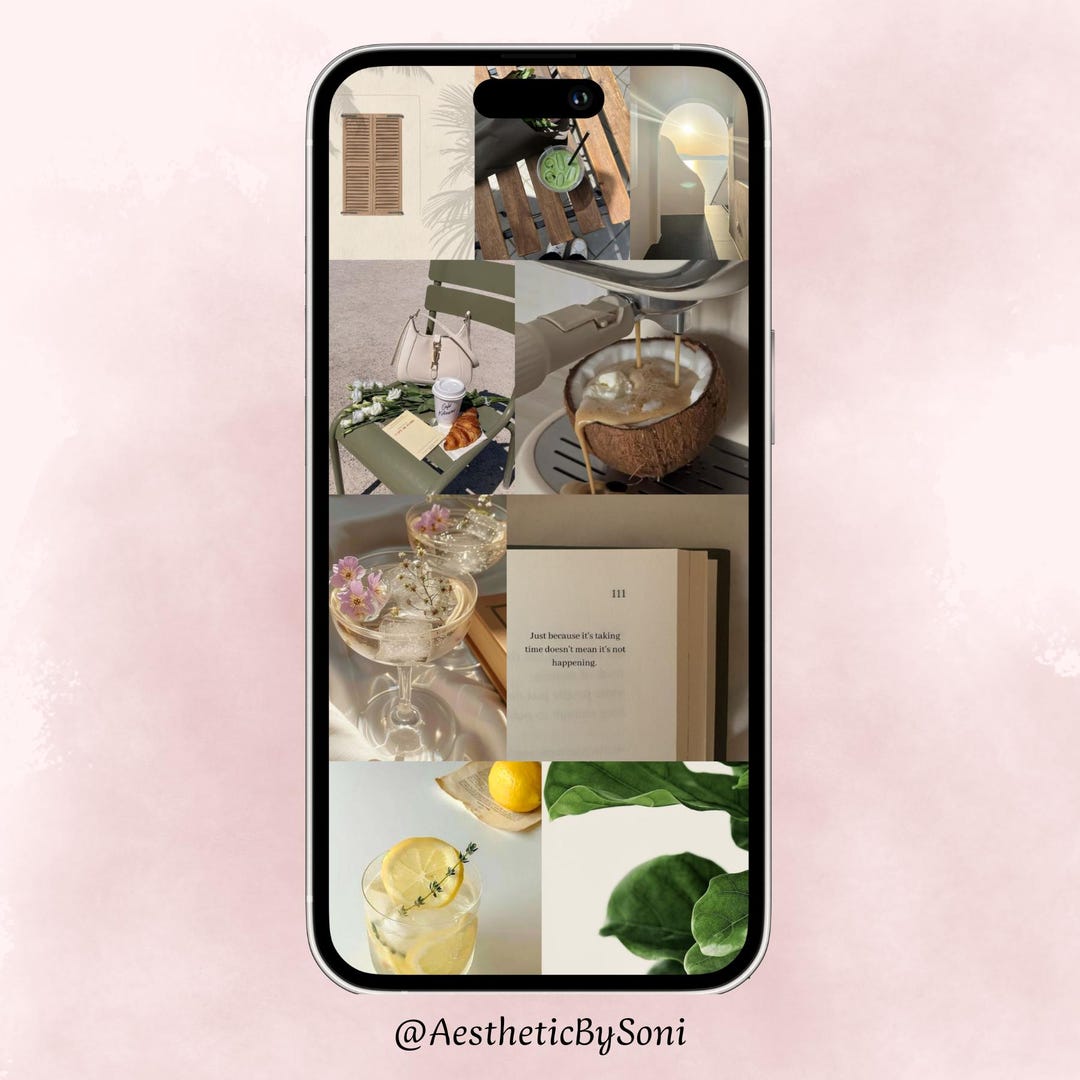 Spring/summer Aesthetic Phone Wallpaper. Instant Download. iPhone and ...