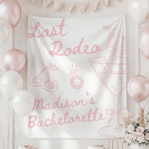 Last Rodeo Bachelorette Decorations, Cowgirl Bachelorette Backdrop, Nashville Bachelorette Banner, Western Bachelorette Sign, Last Ride