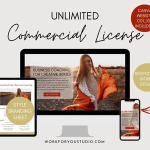 Master Resell Right für Canva Website Template C01_100, Geld verdienen mit Canva Webpages, PLR Bundle, Kommerzielle Lizenz für Website, C01100