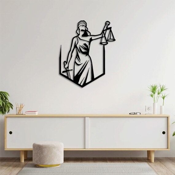 Justice Shield Decor