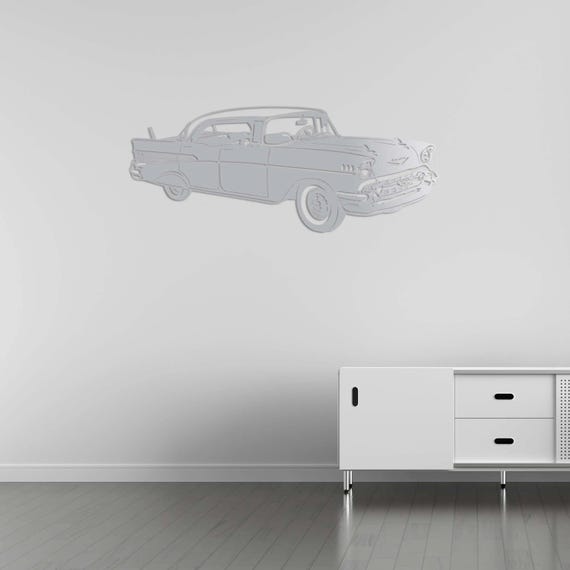 Retro Classic Car Metal Wall Art, Vintage Car Wall Decor, Modern Metal Wall Hanging, Automotive Wall Sculpture, Garage and Office Decor