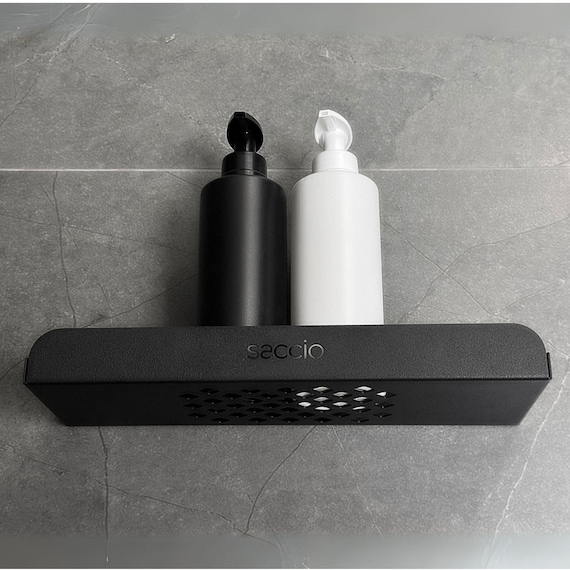Saccio Bathroom Wall Shelf, Metal Perforated Design, Rust-Proof