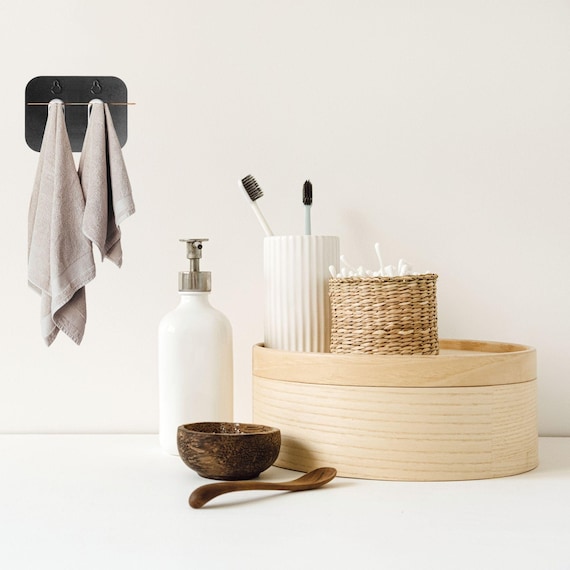 Handmade Stainless Steel Towel Hook: Modern Bathroom & Kitchen Wall Hanger