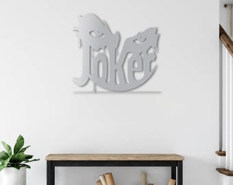 Eyes of Joker Metal Wall Art