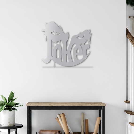 Eyes of Joker Metal Wall Art