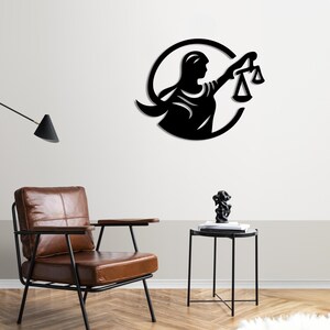 Stimme der Gerechtigkeit Metall Wandkunst – Büro Dekor