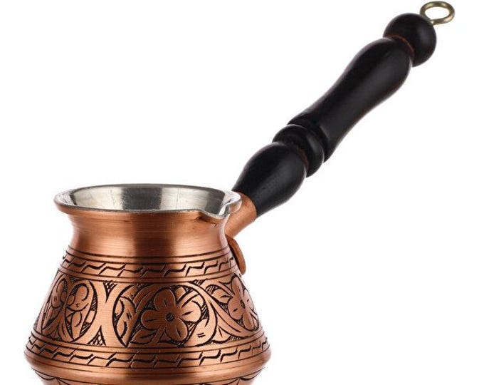 Featured listing image: Handmade Matte Copper Turkish Coffee Pot (Cezve)