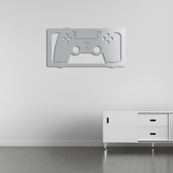 Game Controller Wall Art, PlayStation Gaming Room Decor, Modern Home Decoration