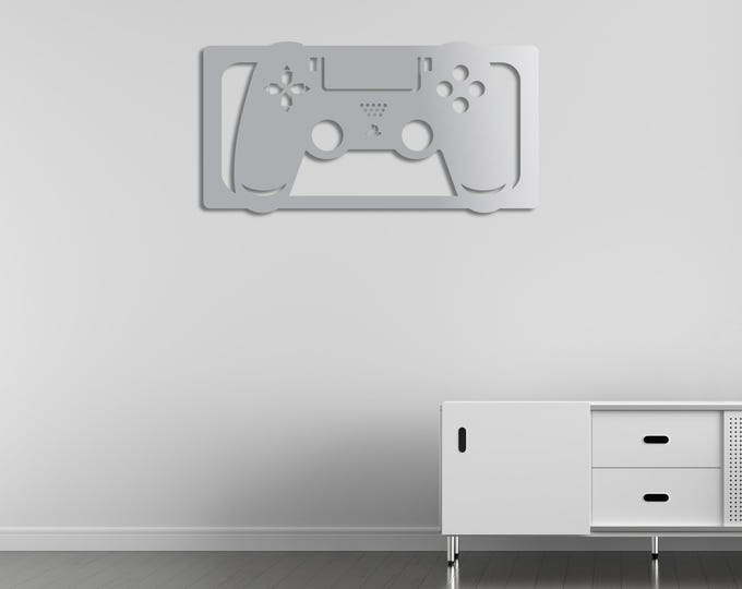 Game Controller Wall Art, PlayStation Gaming Room Decor, Modern Home Decoration