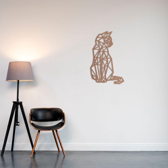 Romia  Geometric Cat Wall Art