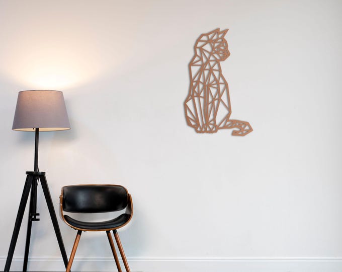 Romia  Geometric Cat Wall Art