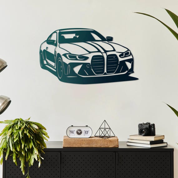 BMW M4 – Modern Metal Wall Decor