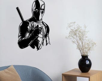 Shadow of Deadpool – Metal Wall Art