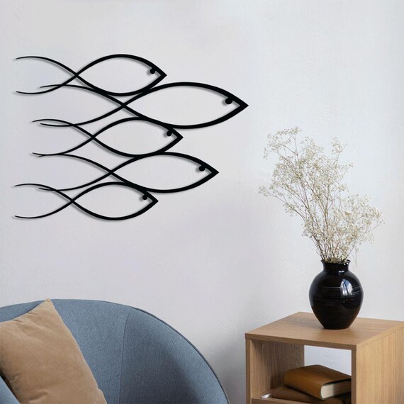 Spiral Fish – Modern Metal Wall Art