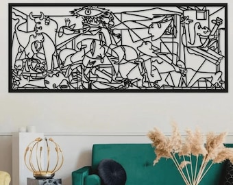 Picasso Guernica Metal Wall Art: Modern Statement Home Decor