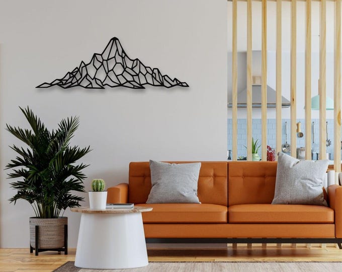 Mountain Elegant Handcrafted Metal Wall Art: Timeless Decor for Indoor & Outdoor Spaces