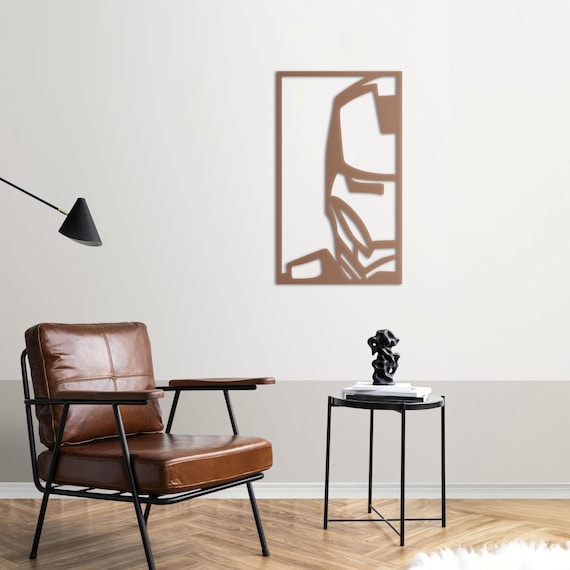 Iron Armor Metal Wall Art | Tech Gift | Geek Decor | Sci-Fi Steel Wall Sculpture