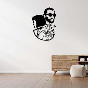 Woman and Man – Minimal Silhouette Metal Wall Art