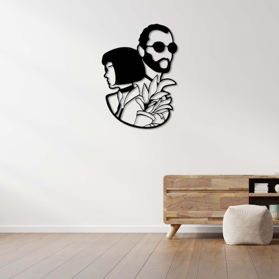 Woman and Man – Minimal Silhouette Metal Wall Art