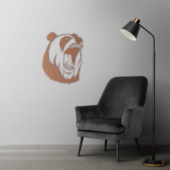 Minimalist Panda Metal Wall Art: Modern Nursery Decor