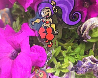 Genie & her Heart Squid - Dangling Keychain/Charm