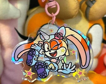 Unicorn Cream - Holographic Keychain/Charm