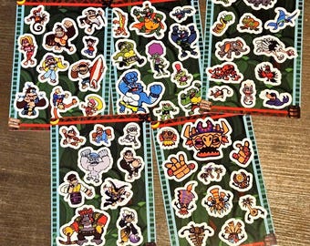 7x5" Donkey Kong Vinyl Sticker Sheet - [5 SETS]