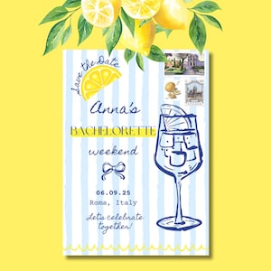 Carton d'invitation "DOLCE VITA" - 100% personnalisable
