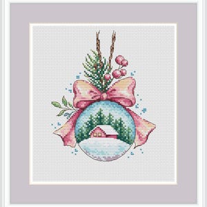 Christmas Cross Stitch Pattern Snowflake Cross Stitch Pattern Christmas Ornament Cross Stitch Pattern Winter House Xstitch Digital File PDF