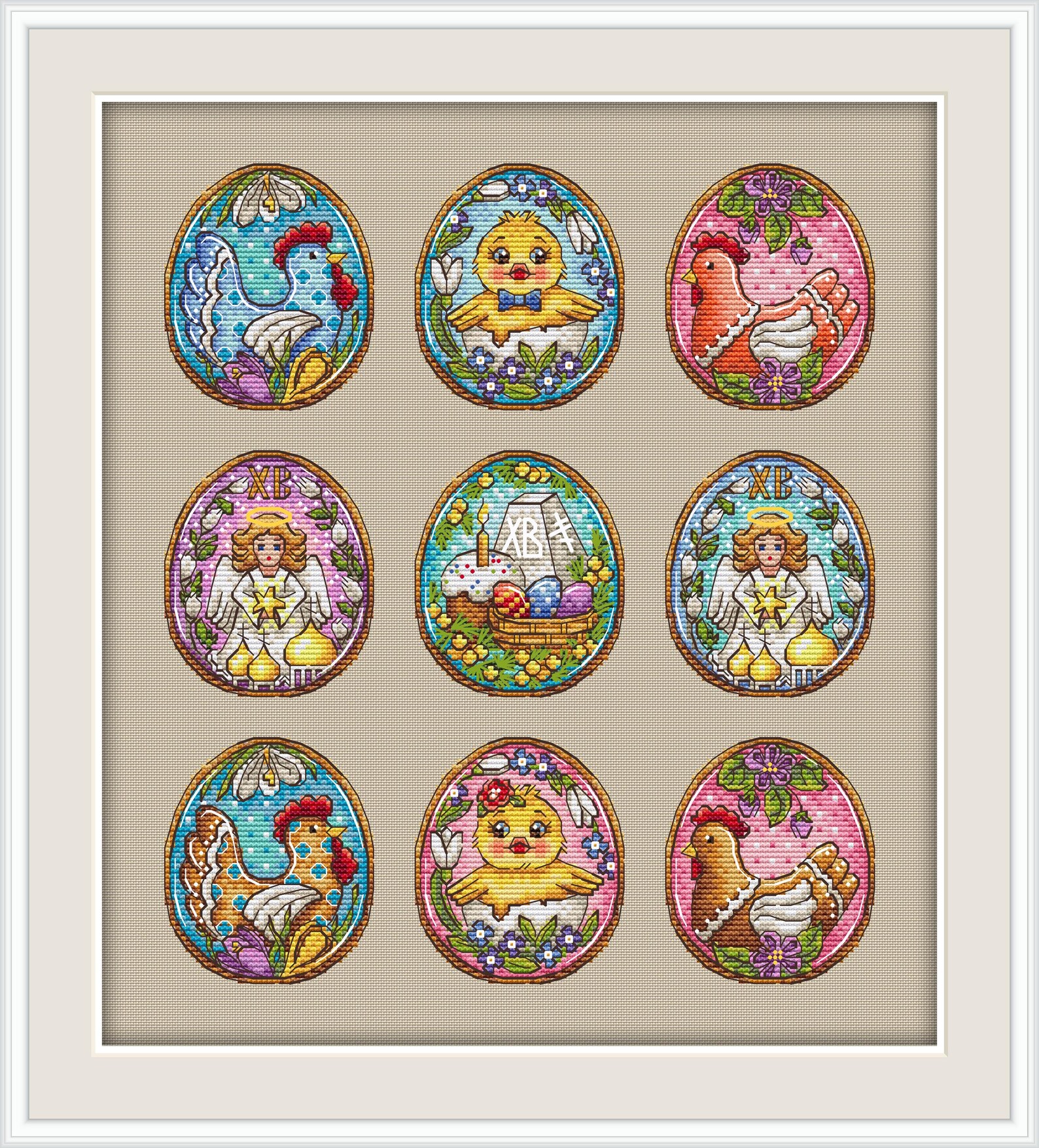 Easter Eggs Cross Stitch Pattern PDF Instant Download Digital File - Etsy