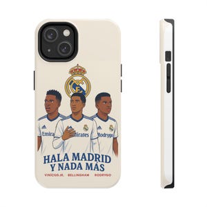 Real Madrid Tough Phone Case | Hala Madrid, Sports Fan Gift, Soccer Merchandise, Football Team Accessory, Unique Phone Cover