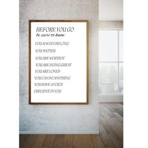 affirmation wall art for kids, inspirational classroom decor, kids room decor, positive classroom wall art, printable wall art