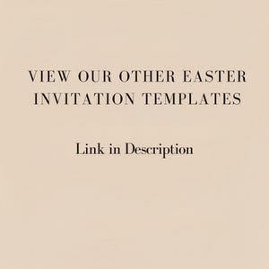 Easter Egg Hunt Invitation, Editable Easter Party Invite, Easter Bunny Brunch Invitation, Canva Template image 6