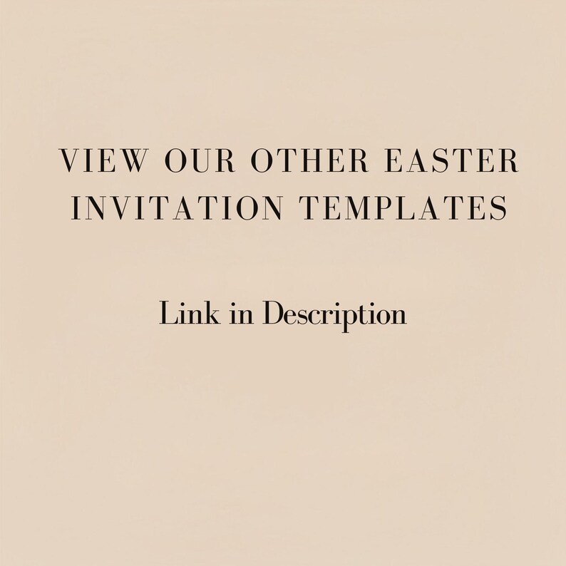 Easter Egg Hunt Invitation, Editable Easter Party Invite, Easter Bunny Brunch Invitation, Canva Template image 6