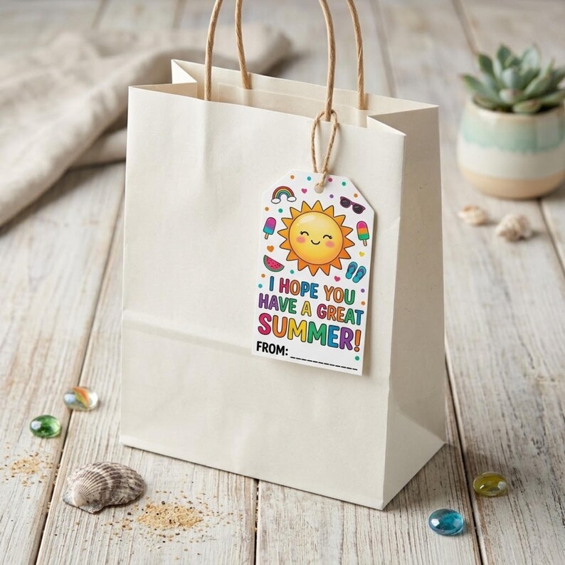 Editable Have a Great Summer Gift Tag, End of School Tag, Teacher ...