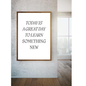 Motivational quote poster for kids room wall art for classroom inspirational decor for preschool positive wall art