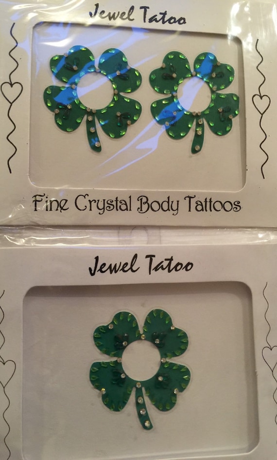 Shamrock Our Nipple  crystals sexy St Patricks special swarovski greens on them brilliant shine  into 2016 with belly