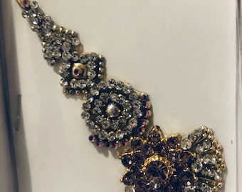 2022 new collection handmade one of a kind bindis by roger rich, rich couture collection more than 2 inches long