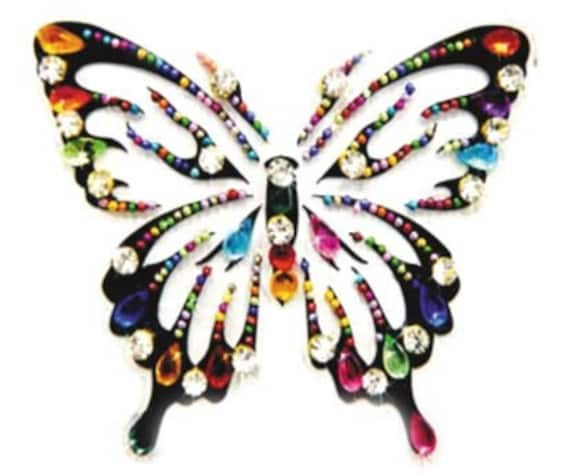 Japan designed body butterflies cool line by Definitions approx.4 inch big butterflies colors mardigras