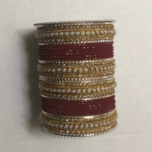 2024 handmade couture line Definitions hot colors Bangles 1-FA 3 Bollywood dance Sangeet Mehndi Bridal Bangles, sets one for each hand.