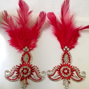 Mardi Gras Definitions nipple cover pasties, with faux feathers ,shine
