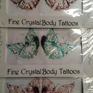 Beautiful Butterfly nipple crystal pasties reusable self adhesive Definitions 2024 new collection  use for belly and body decor