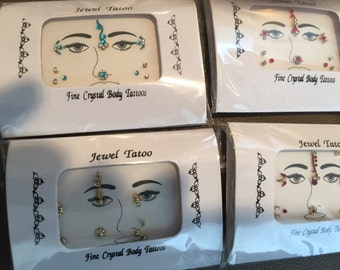 Face decor new bindis set colors carnival Mardi Gras 2015 face eye decor