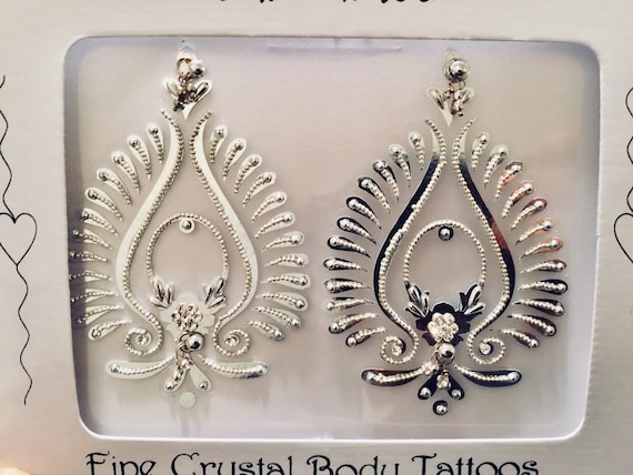 Petite danglers fancy non piercing nipple crystals pretty colors new 2019 creation designed by Roger Rich tattoo rose bouquet
