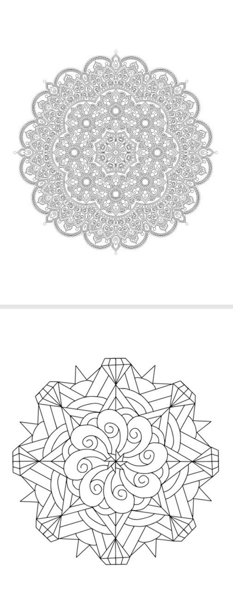 Mandala Coloring Pages for Adults | Printable | Stress Relief Coloring ...